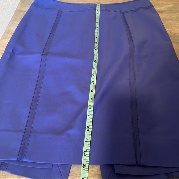 White House Black Market Purple Pencil Skirt - Picture 8 of 9